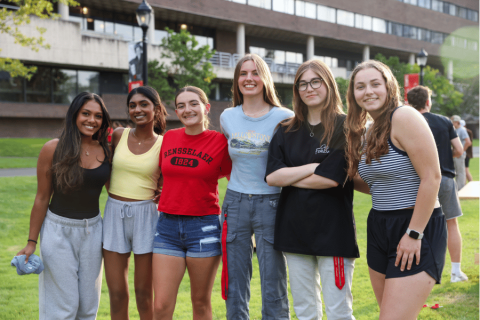 Six Girls Smiling