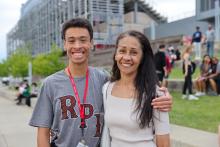 Student and Supporter at Class Photo