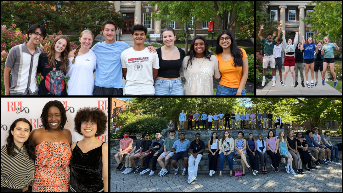 Collage of students at campus events